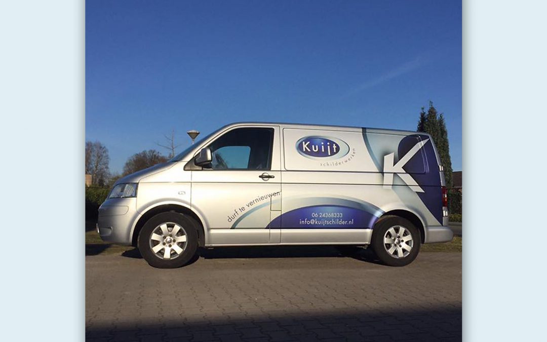 Busbelettering Kuijt Schilderwerken