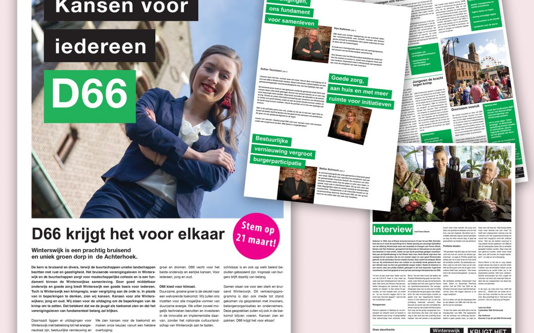 D66 Winterswijk verkiezingsbijlage krant