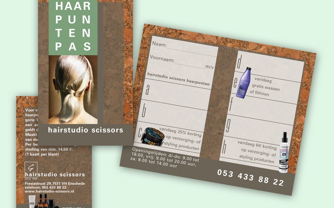 Hairstudio Scissors stempelkaart