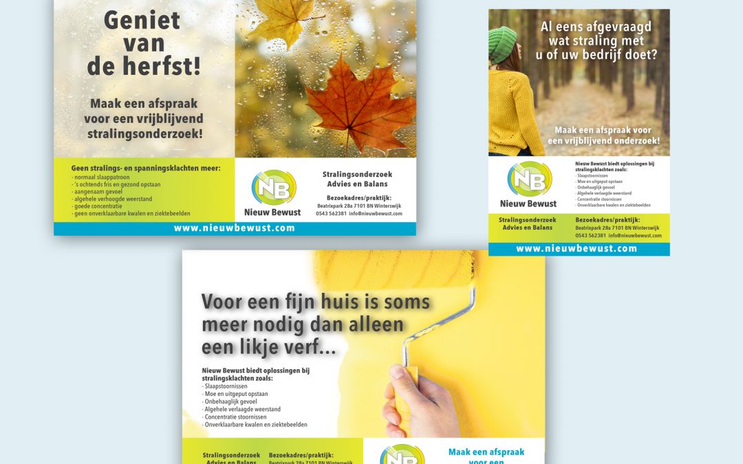 Nieuw Bewust advertentie ontwerp